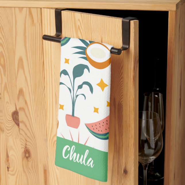 Customized Boho Style Kitchen Towels (Thirds Fold)