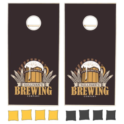 Customized Brewery Craft Beer Brewing Company Bar Cornhole Set