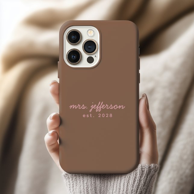 Customized Bride Phone Case for Bachelorette Party (Personalized Couple Phone Case, Anniversary Gift for Him or Her, Mr and Mrs Wedding Gift for Couples)