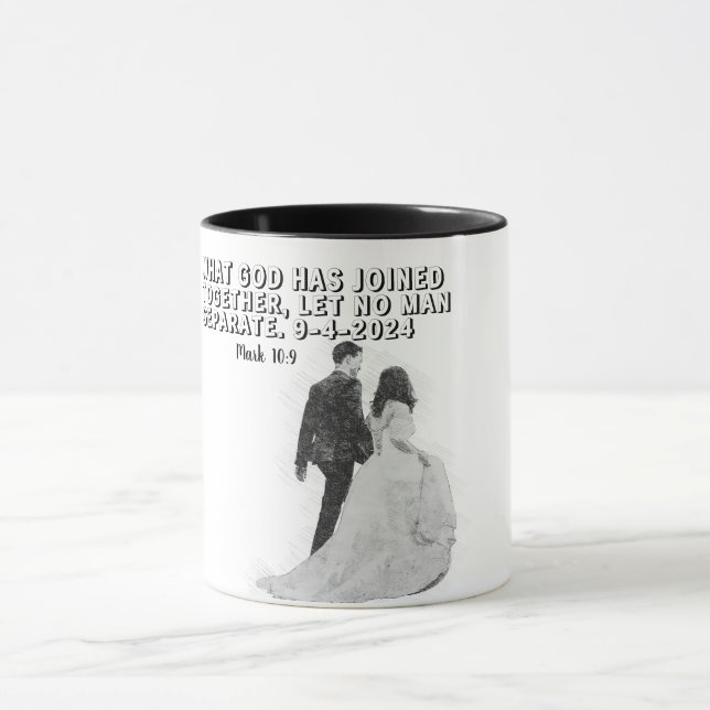 Customized Bride's Keepsake With Bible Verse Mug (Center)