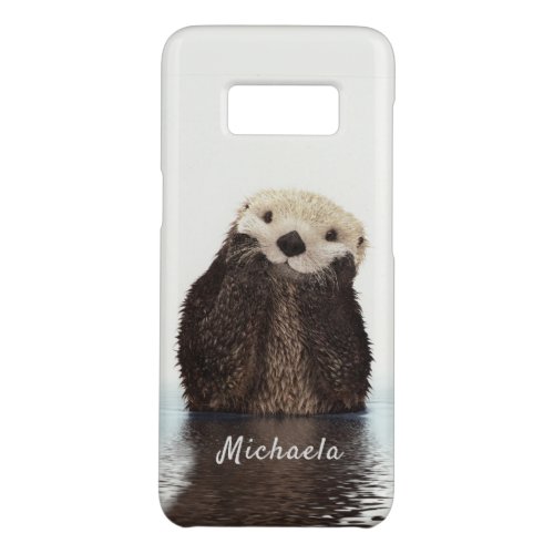 Customized Brown Sea Otter Drawing Case_Mate Samsung Galaxy S8 Case