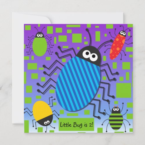 Customized Buggy Birthday Invitation