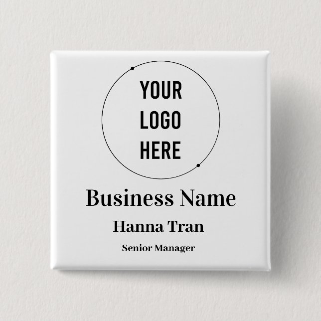 Customized Business Button (Front)