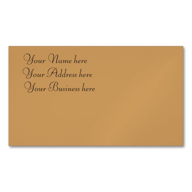 Customized Business Card (Front)