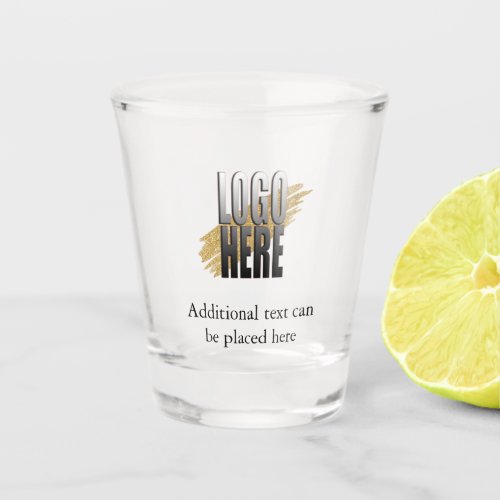 Customized Business Logo with Text Promotional Shot Glass