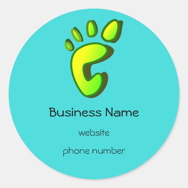 Customized Business Sticker with Large Footprint (Front)