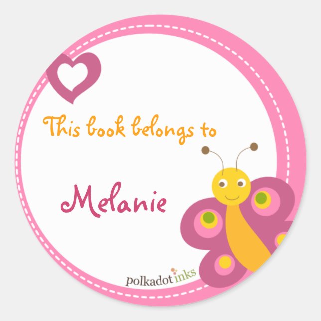 Customized*Butterfly Stickers Book (Front)