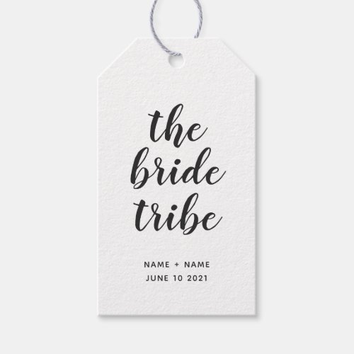 Customized Calligraphy The Bride Tribe Wedding  Gift Tags