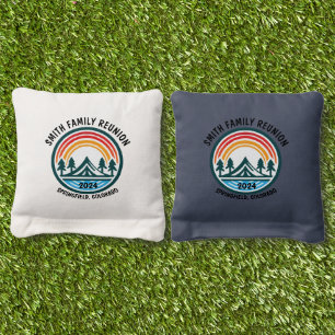 Customized Camping and Family Vacation Cornhole Bags