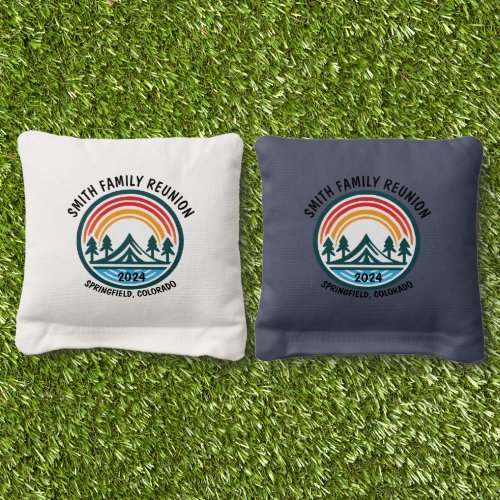 Customized  Camping and Family Vacation Cornhole Bags