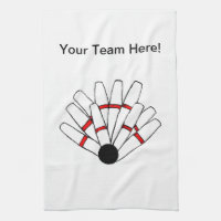 Customized Candlepin Bowling Towel
