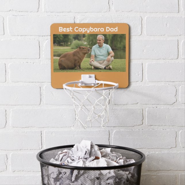 Customized Capybara Photo Mini Basketball Hoop  (In Situ)