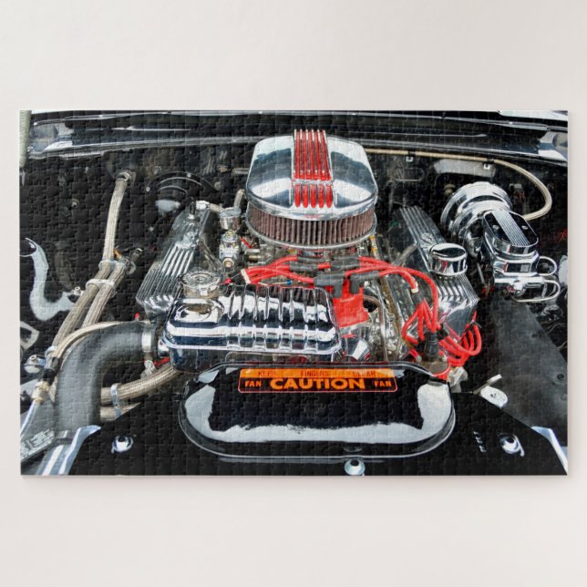 Customized car engine jigsaw puzzle (Horizontal)