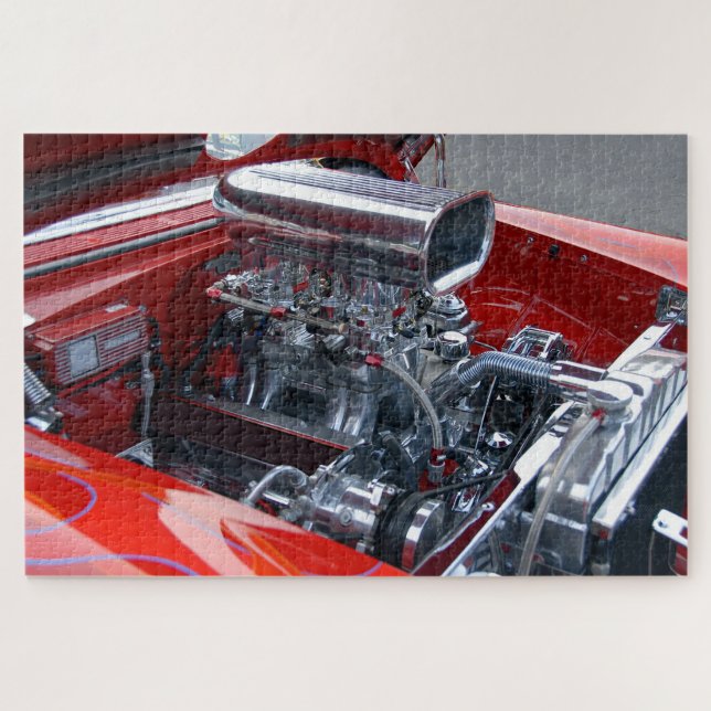 Customized car enging jigsaw puzzle (Horizontal)