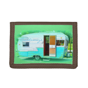 Customized caravan gypsy casa trifold wallet