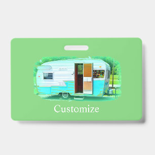 Customized caravan Vintage camper  Badge