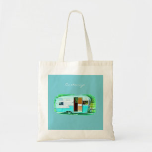 Customized caravan Vintage camper Tote Bag