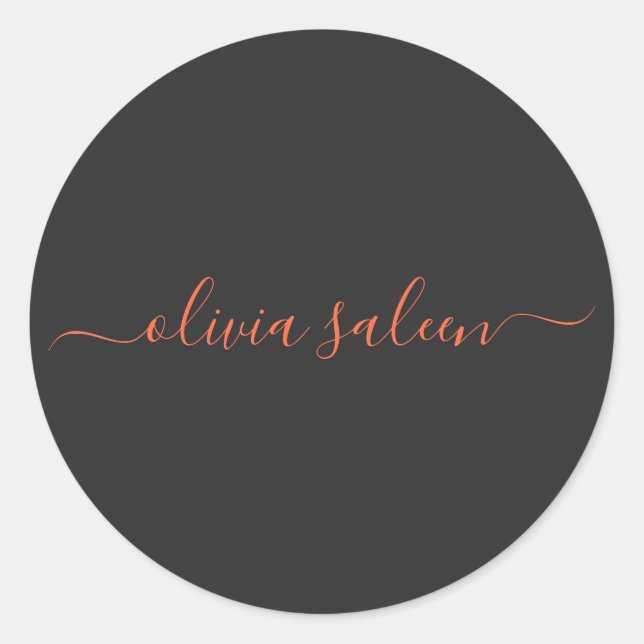 Customized Carrot and Nero personalized Classic Round Sticker (Front)