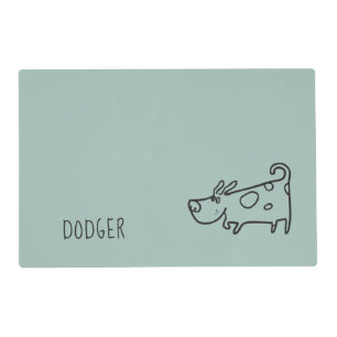 Customized Cartoon Dog Pet Placemat