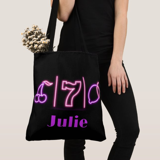 Customized Casino Gambling Girls Trip Tote Bag (Close Up)