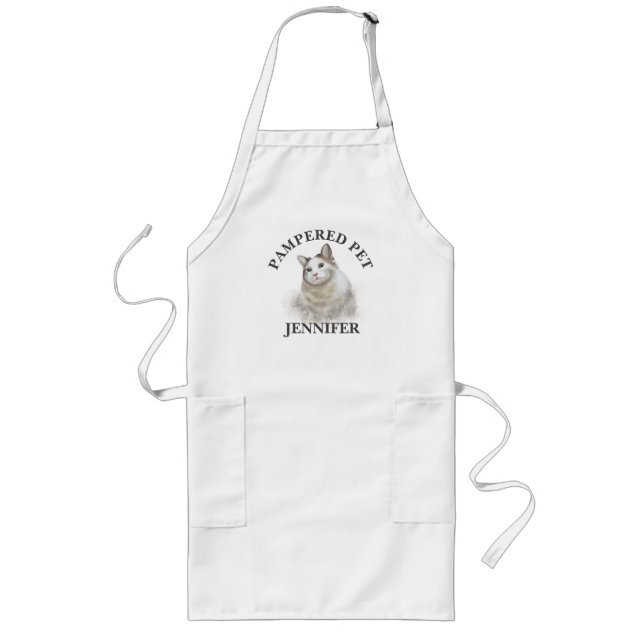 Customized  Cat Pet Groomer Apron (Front)