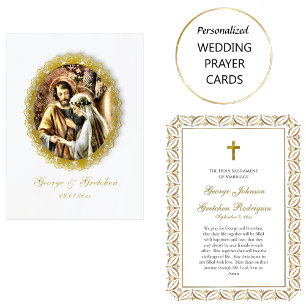 Customized Catholic Wedding Prayer Card