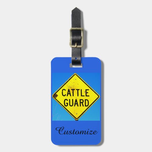 customized cattle guard tag
