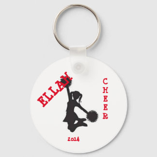 Customized cheer button keychain