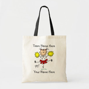 Customized Cheerleader  Tote Bag