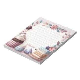 Customized Chef Pastel Desserts Notepad