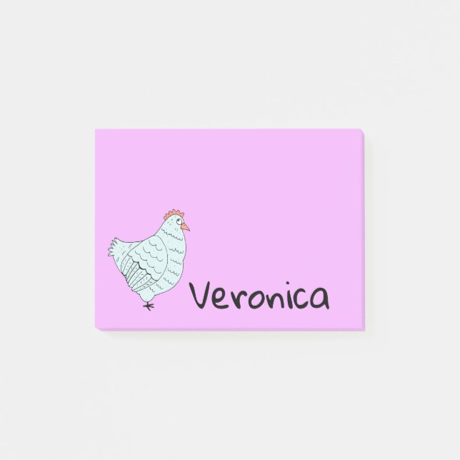 Customized Chicken Post-it Notes (Front)