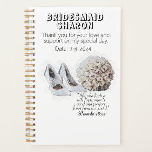 Customized Christian Faith Bridesmaid Gift Planner