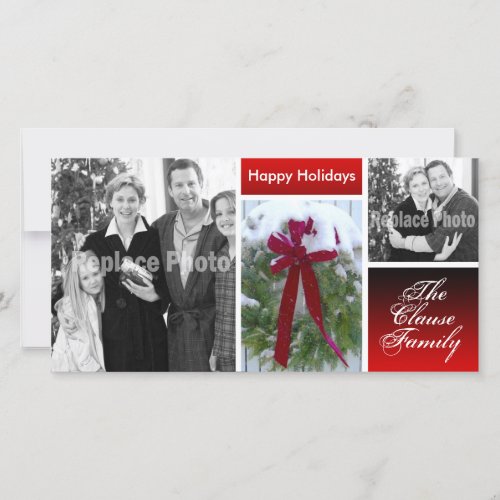 Customized Christmas Cards Holiday Photo Template