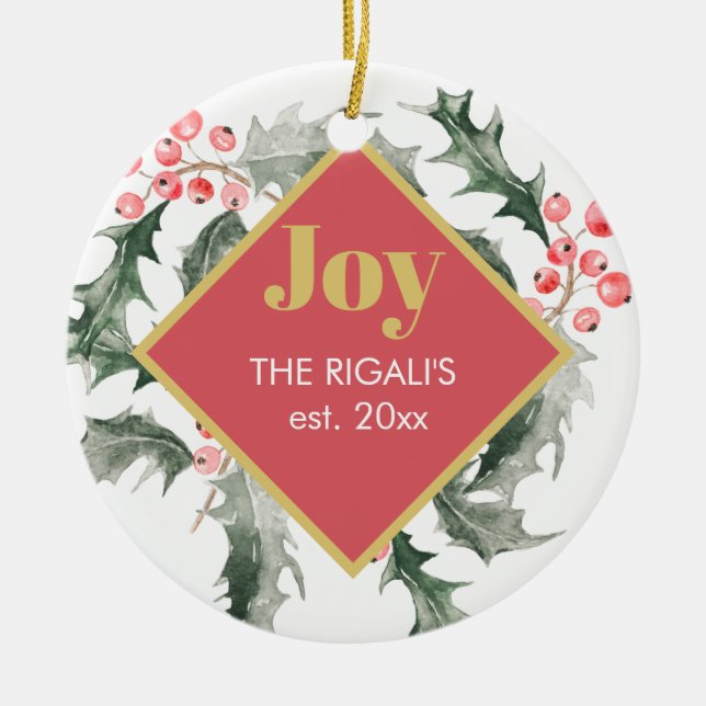 Customized Christmas Ornaments (Front)