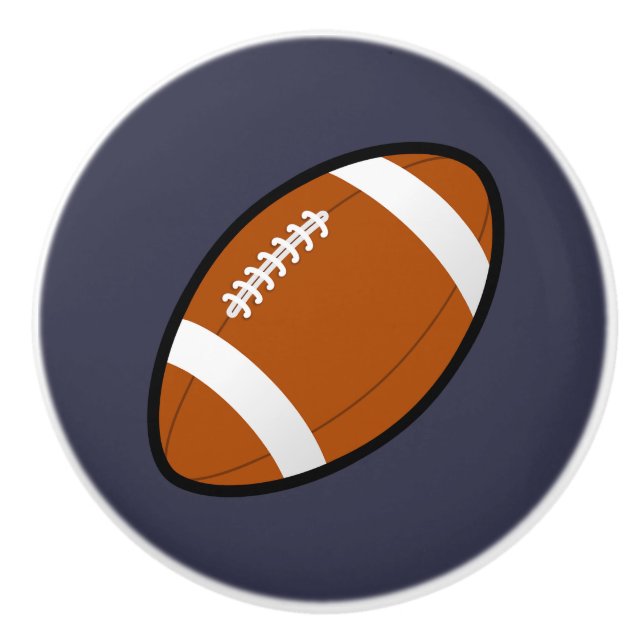 Customized Color Football Ceramic Knob (Front)