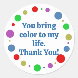 Customized Colorful Orbit Thank You