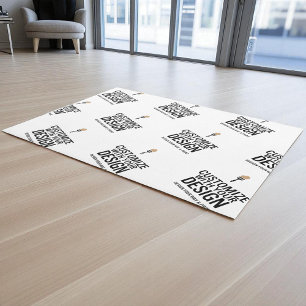 Customized Company Branded Custom Minimalist  Rug