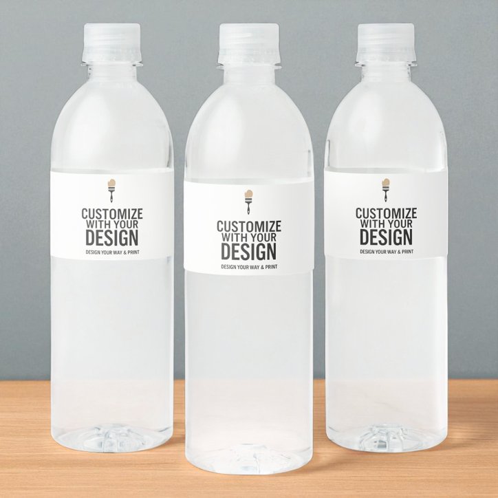 Customized Company Branded Custom Personalized Water Bottle Label