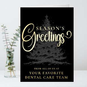Customized Company Professional Business Christmas Foil Holiday Card