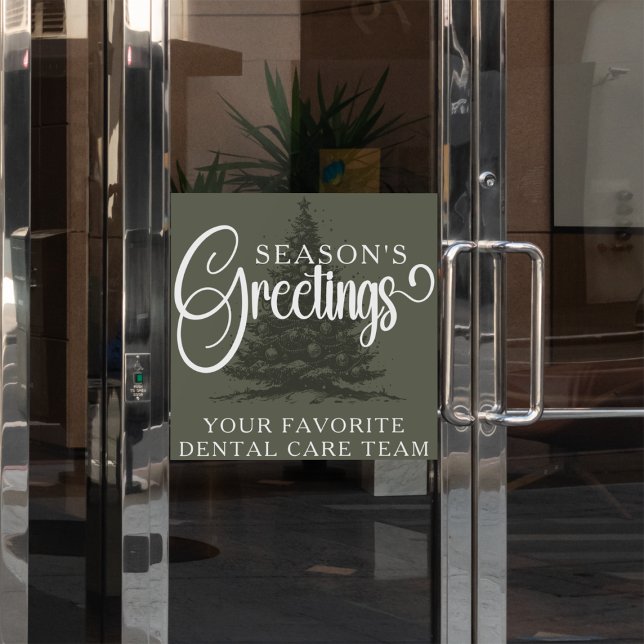 Customized Company Professional Business Christmas Window Cling (Creator Uploaded)