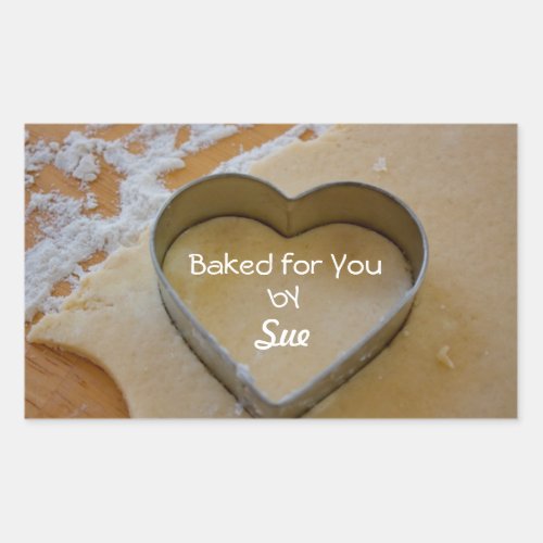 Customized Cookie Cutter Heart Treat Stickers