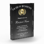 Customized Corporate Award Modern Black Trophy