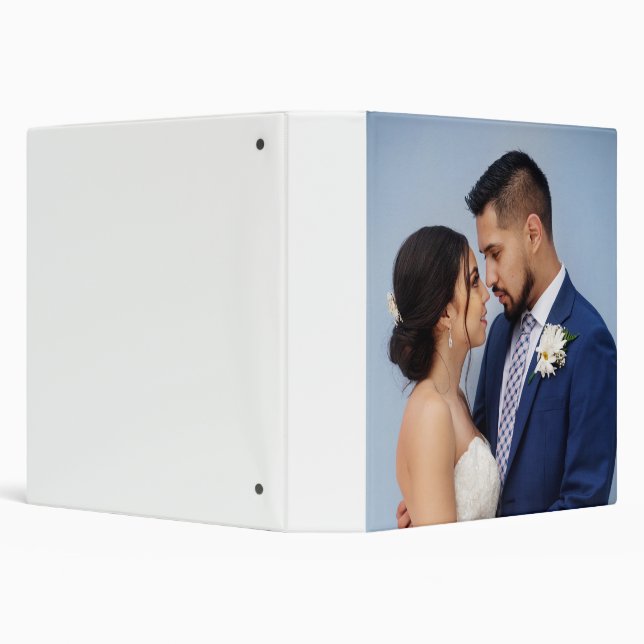 Customized Couple Wedding Photo 3 Ring Binder (Background)