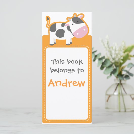 Customized*Cow Bookmarks Book (Standing Front)