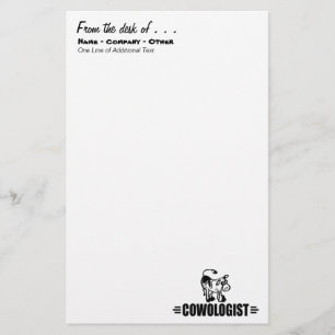 Customized Cow Stationery
