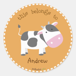 Customized*Cow Stickers Book