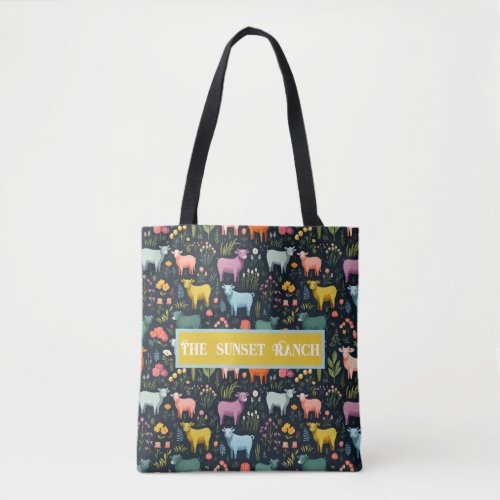 Customized Cow Tote