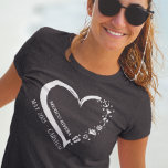 Customized Cruise Lover Heart Embarkation  T-Shirt<br><div class="desc">This design may be personalized in the area provided by changing the photo and/or text. Or it can be customized by clicking Personalize this Template and then choosing the click to customize further option and delete or change the color of the background, add text, change the text color or style,...</div>