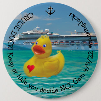 Customized Cruising Duck Button