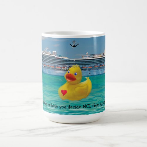 Customized Cruising Duck for grown ups Coffee Mug